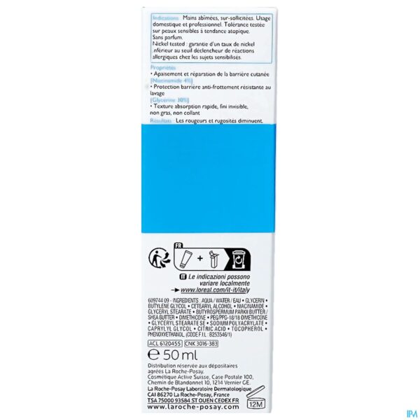 Packshot La Roche Posay Cicaplast Handcreme Duo 2x50ml 2e-50%
