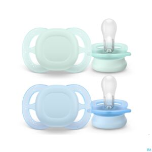 Productshot Philips Avent Fopspeen +0m Start Groen/blauw Eff.2