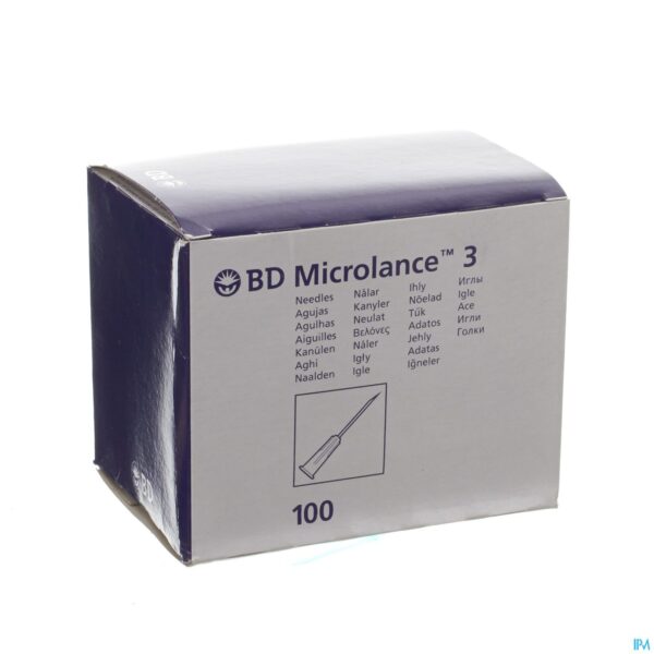 Packshot Bd Microlance 3 Naald 23g 1 Rb 0,6x25mm Blauw 100