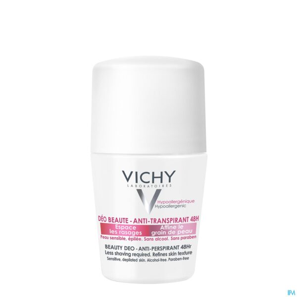 Packshot Vichy Deo A/haargroei Roller 48u 50ml Packshot Vichy Deo A/haargroei Roller 48u 50ml