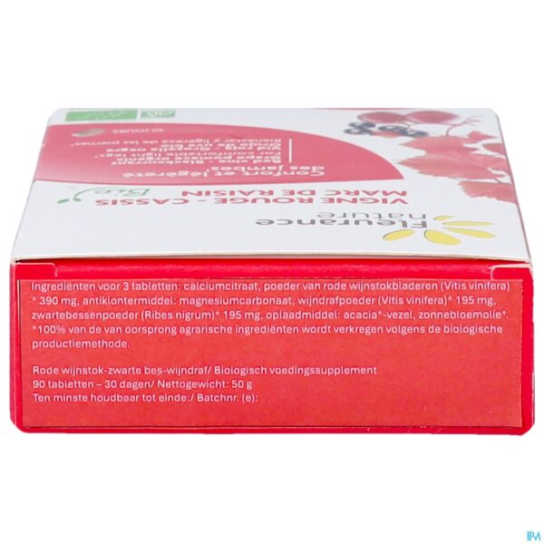 Packshot Fleurance Nature Bio Rode Wijnst.zwart Bes Tabl 90