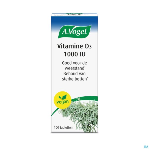 Packshot A.Vogel Vitamine D3 100 tabletten