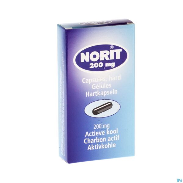 Packshot Norit 200 Caps. 30 X 200mg