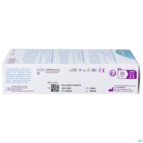 Packshot Quies Mandibulair Repositieapparaat A/snurken