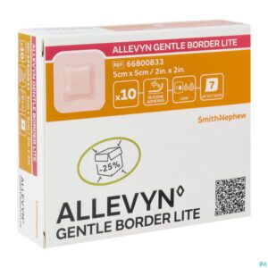 Packshot Allevyn Gentle Border Lite 5,0x 5,0cm 10 66800833