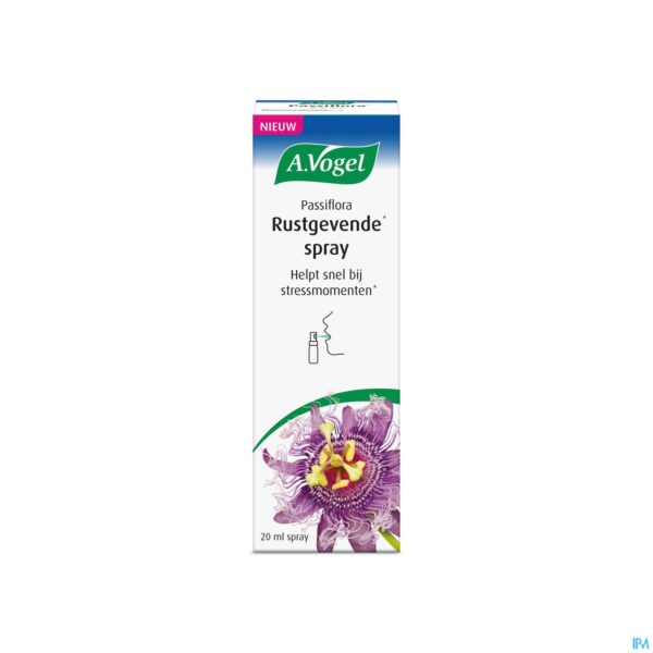 Packshot A.Vogel Passiflora Spray Rustgevend 20ml