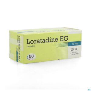 Packshot Loratadine EG 10 Mg Tabl 100 X 10 Mg