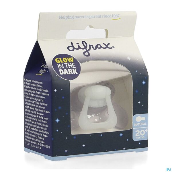 Packshot Difrax Fopspeen Natural 20m+ Glow