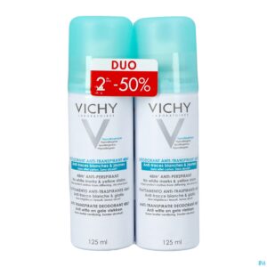 Packshot Vichy Deo A/trace Aerosol 48u Duo 2x125ml