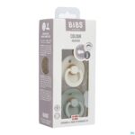 Packshot Bibs 2 Fopspeen Duo Sage Ivory