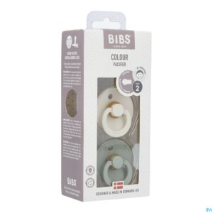 Packshot Bibs 2 Fopspeen Duo Sage Ivory