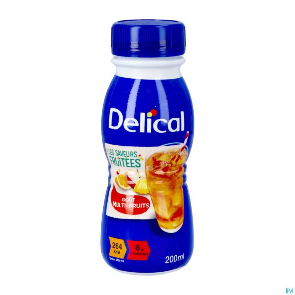 Productshot Delical Fruitdrink Multi-vruchten 4x200ml