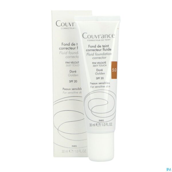 Productshot Avene Couvrance Fdt Correct. Fluide 5 Dore 30ml