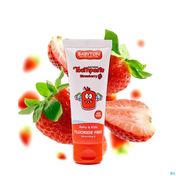 Lifestyle_image Babyton Natuurlijke Tandpasta Aardbei Baby/kids50g