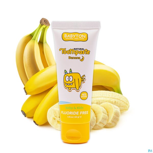 Lifestyle_image Babyton Natuurlijke Tandpasta Banaan Baby/kids 50g