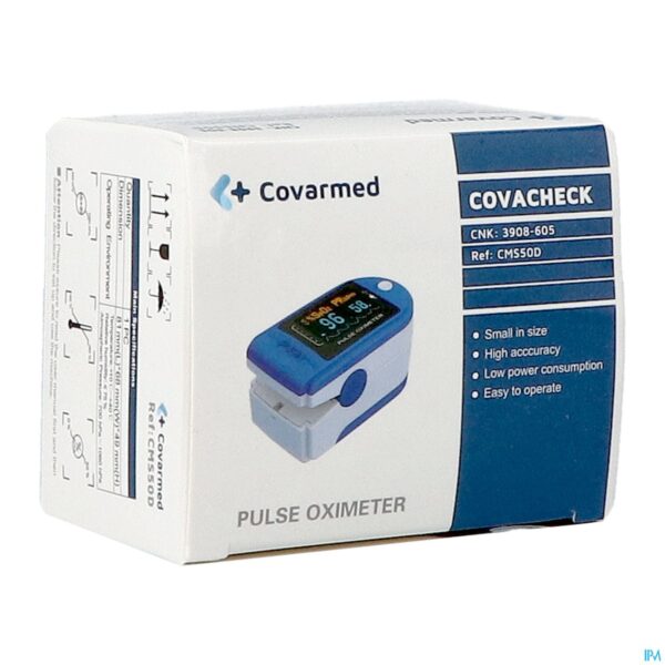 Packshot Covacheck Saturatiemeter Vinger + Zak