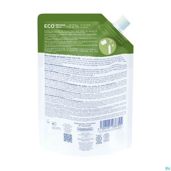 Packshot Mustela Fam Bio Wasgel Eco Refill 400ml