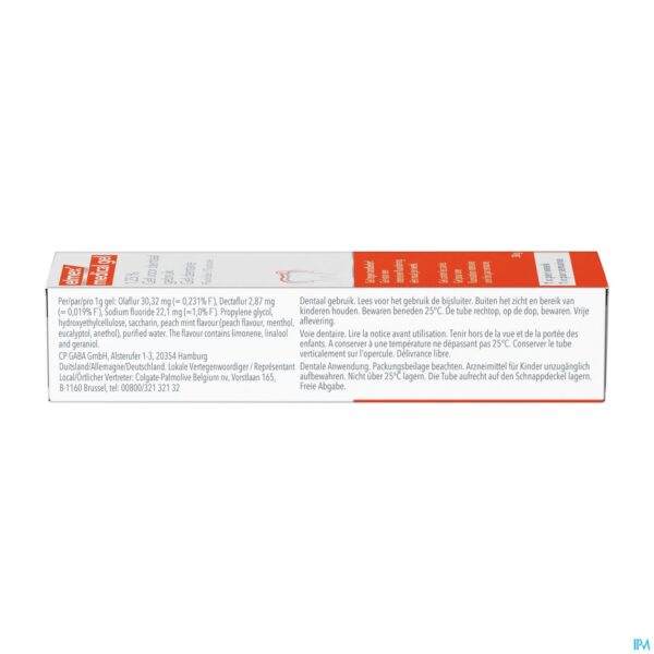 Packshot Elmex Medical Dentaal Gel 1,25% Tube 38g Nf