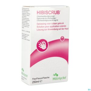 Packshot Hibiscrub Zeep Antisept. 250ml