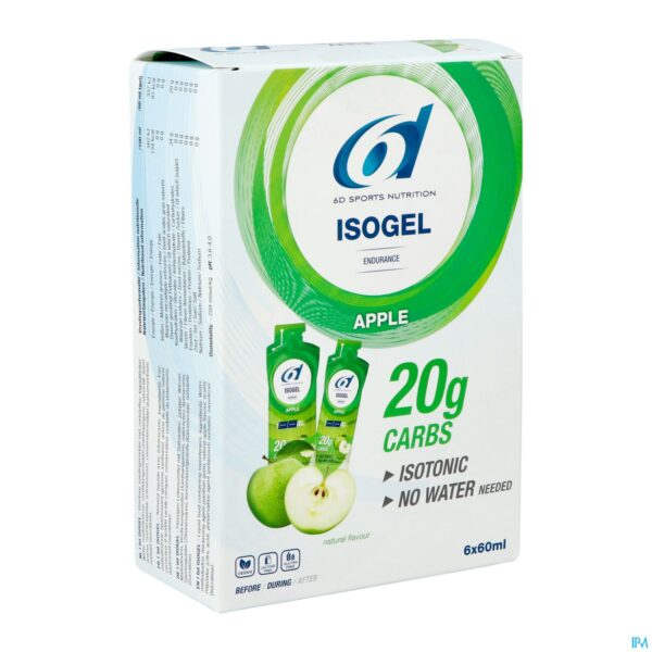 Packshot 6d Sixd Isogel Apple 6x60ml