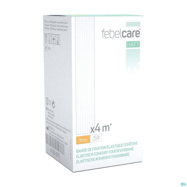 Packshot Febelcare Haft Elas. Cohesief Fixatieverb. 10cmx4m