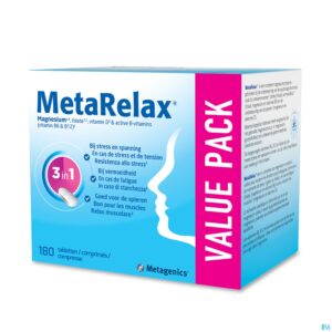 Packshot Metarelax Tabl 180 22431 Metagenics