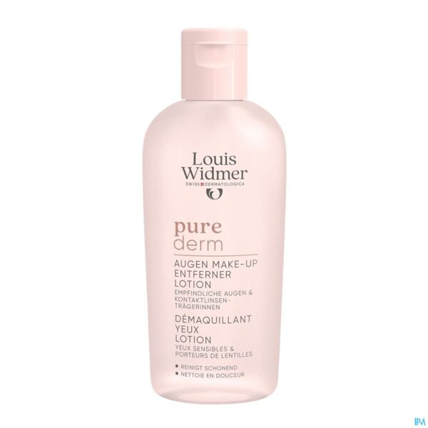 Productshot Widmer Purederm Oogmake-up Reiniging Lotion Zonder Parfum 100ml