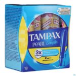 Packshot Tampax Pearl Compak Regular 18