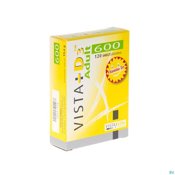 Packshot Vista D3 600 Adult Smelttabletten 120 Verv.2698108