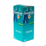Packshot Gaviscon Menthe Munt Susp Buv 300ml