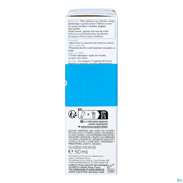 Packshot La Roche Posay Cicaplast Handcreme Duo 2x50ml 2e-50%