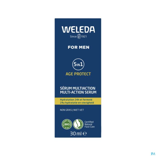 Packshot Weleda Men Age Protect 5en1 Serum Multiaction 30ml