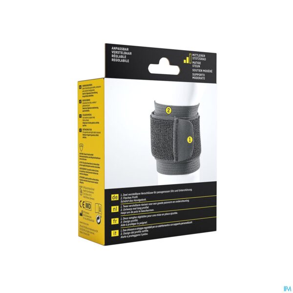 Packshot Futuro Polsbandage 46378, Zwart, Aanpasbaar