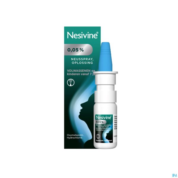 Packshot Nesivine 0,05% Classic Neusspray 10ml Packshot Nesivine 0,05% Classic Neusspray 10ml