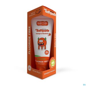 Packshot Babyton Natuurlijke Tandpasta Sin.mand.baby/kid50g
