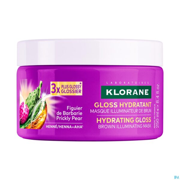 Packshot Klorane Capil. Masker Cactusvijg & Henna 250ml