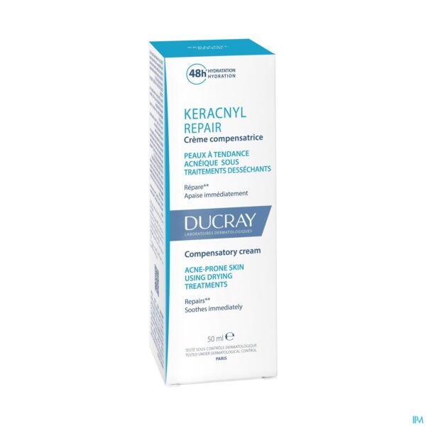 Packshot Ducray Keracnyl Repair Creme 50ml Nf
