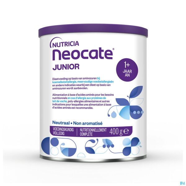 Packshot Neocate Junior Zonder Aroma 400g