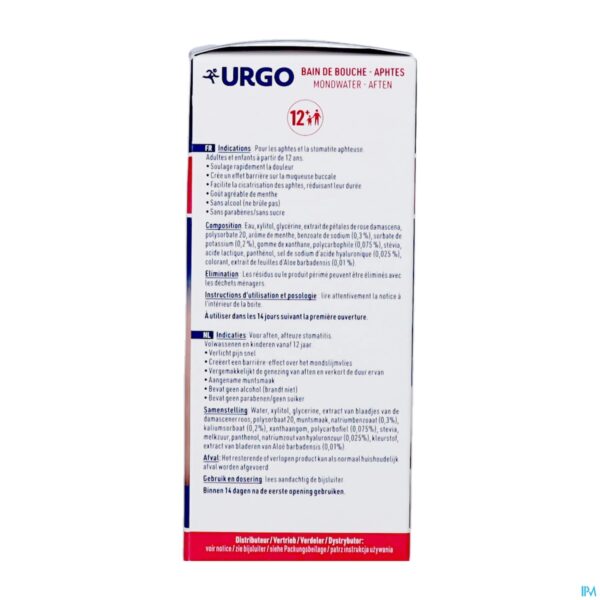 Packshot Urgo Mondspoeling Aften 100ml