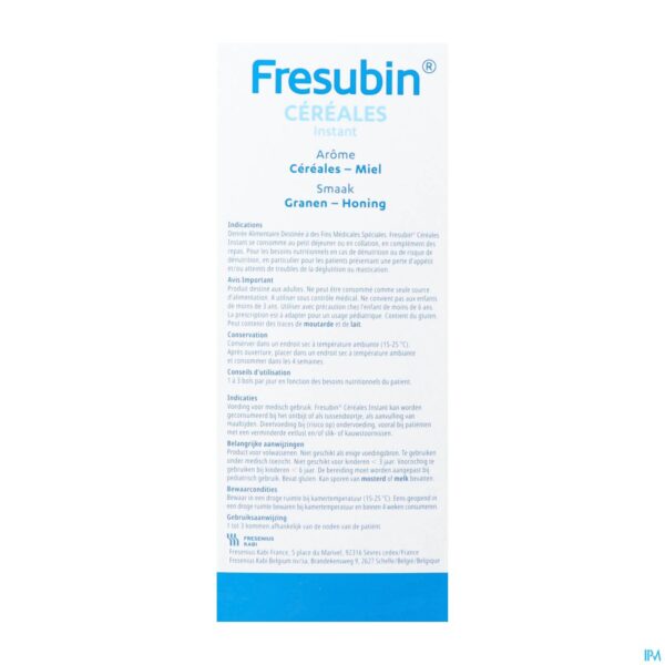 Packshot Fresubin Cereales Instant Honing 2x300g