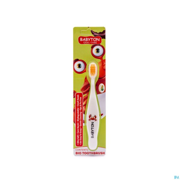 Packshot Babyton Bio Tandenborstel Krab Baby/kids Packshot Babyton Bio Tandenborstel Krab Baby/kids
