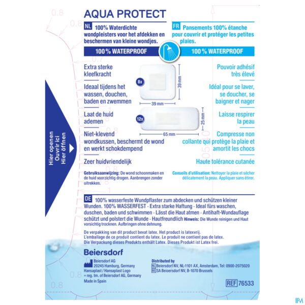 Packshot Hansaplast Aqua Protect Strips 20
