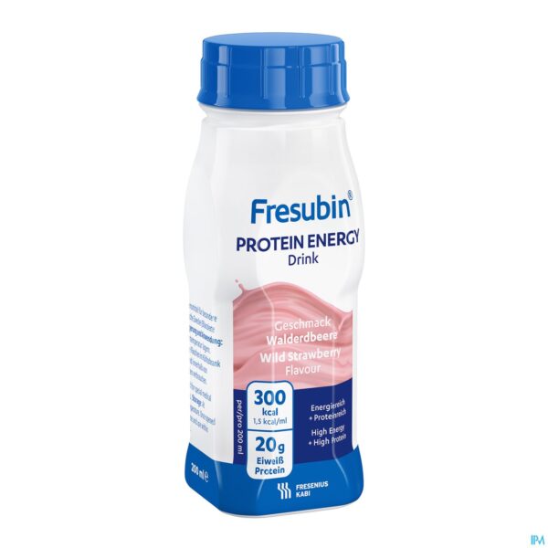 Productshot Fresubin Protein Energy Drink 200ml Fraise Des Bois/bosaardbei