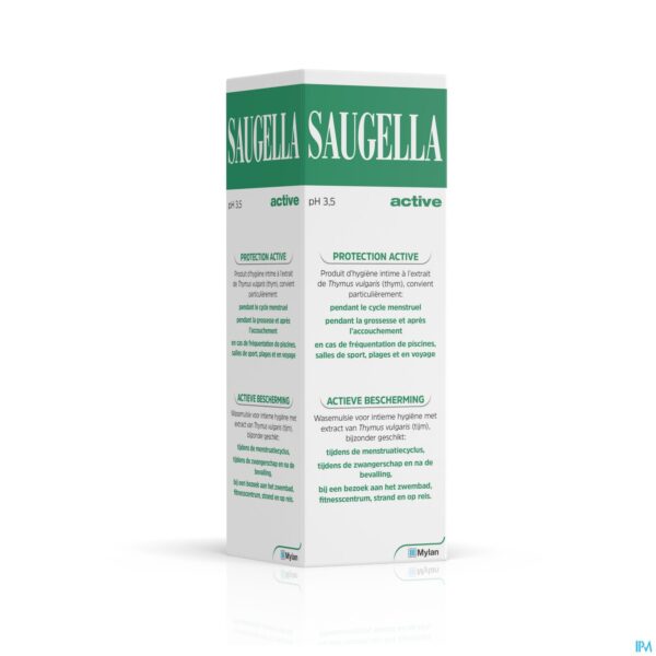 Packshot Saugella Active Emulsion 100ml Nf