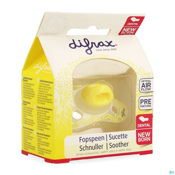 Packshot Difrax Fopspeen Newborn Dental Sil -2/2m 1 796