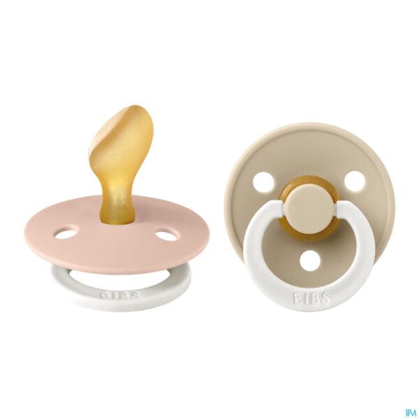 Productshot Bibs 2 Fopspeen Anatomic Glow Duo Vani/blush