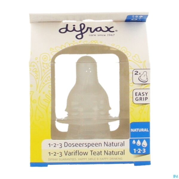 Packshot Difrax Flessenspeen Natural 1-2-3 674