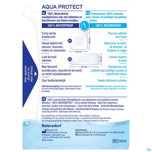 Packshot Hansaplast Aqua Protect Strips 20
