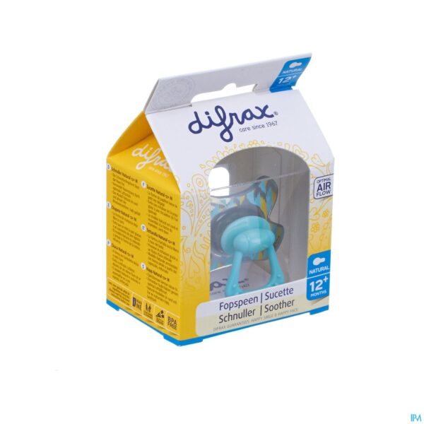 Packshot Difrax Fopspeen Natural 12m+