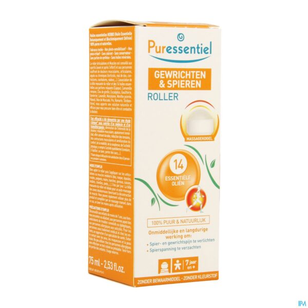 Packshot Puressentiel Gewrichten Roller 14 Ess Olie 75ml